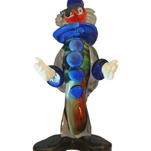 Colorful Glass Clown Fish Ornament